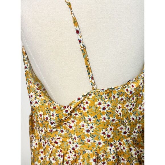 Shein Women's Sleeveless Floral Print Boho Peplum Cami Top Multi-Color Size 1XL - Picture 5 of 11